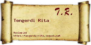 Tengerdi Rita névjegykártya